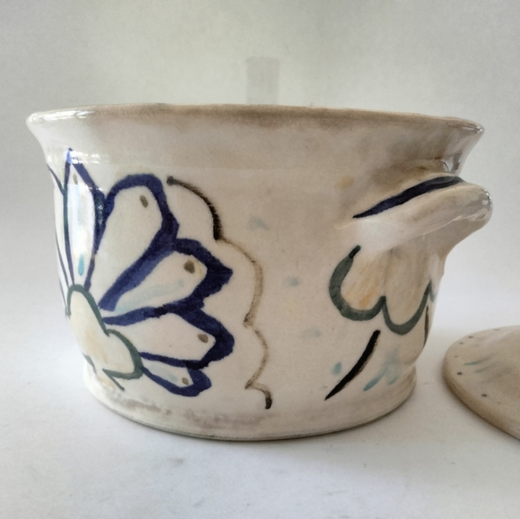 Vintage ceramic pot with lid - Picture 4 of 7